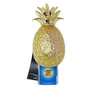 Bath & Body Works Gold Pineapple Fiber Optic Glow Wallflower Night Light Plug
